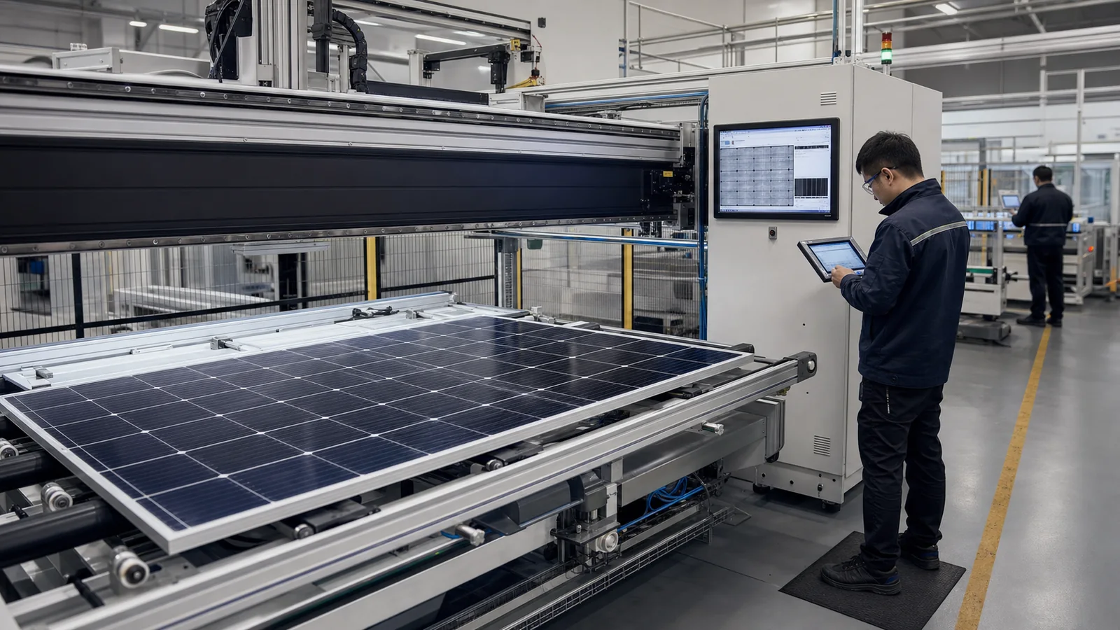 SUNVOLT 光伏组件自动检测产线 photovoltaic module inspection line